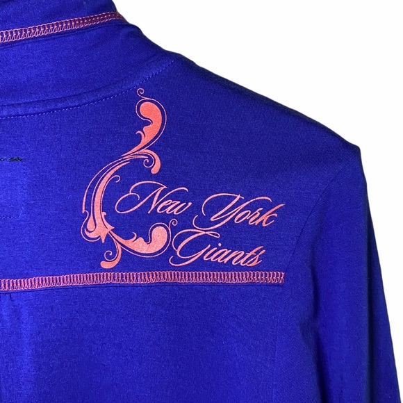 NFL Pro Line NY Giants Funnel Neck Zip Up - Picture 10 of 11
